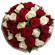 bouquet of red and white roses. Zhuhai