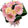 bouquet of roses and gerberas. Zhuhai